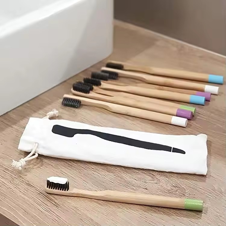批发软毛扁竹环保酒店牙刷