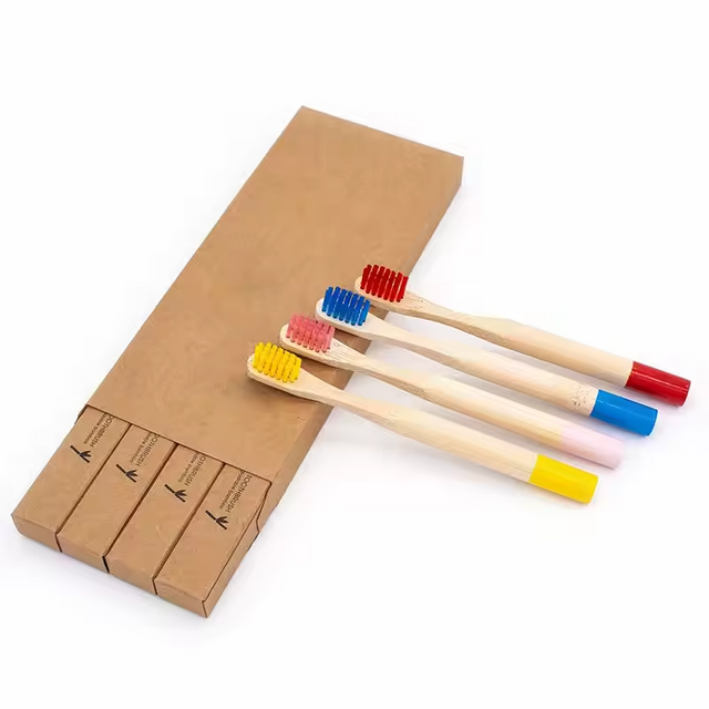 定制批发可生物降解软木牙刷木炭竹牙刷供应商