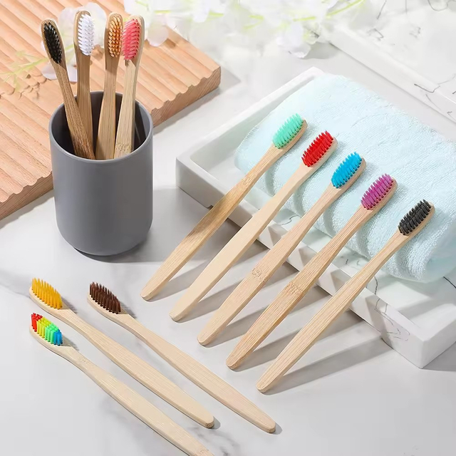 10000 根刷毛纳米竹牙刷浴室牙齿护理多功能软毛牙刷