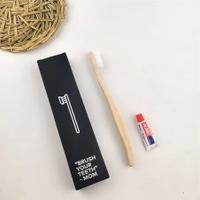 Natural Handle酒店一次性竹牙刷带牙膏环保